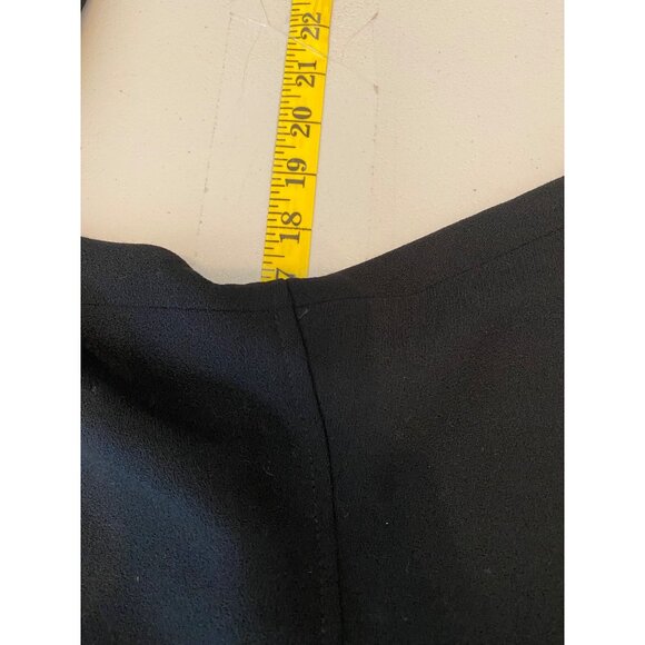 NWT Evan Picone Black Skirt Suit Velvet Collar Button Detail Size 12 - Picture 13 of 16